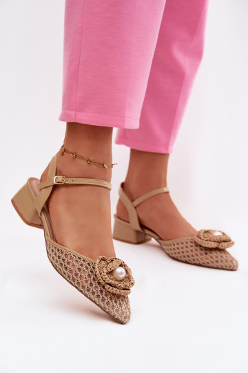 Dámské sandály   Detalem béžové Vionessa 2