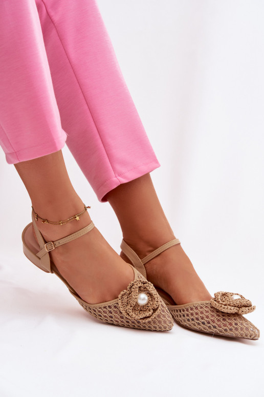 Dámské sandály   Detalem béžové Vionessa