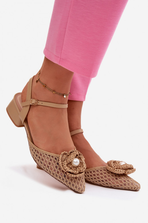 Dámské sandály   Detalem béžové Vionessa