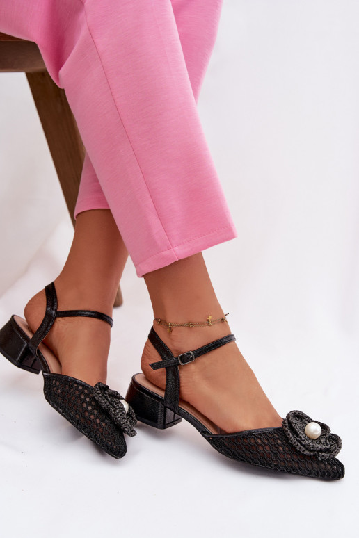 Dámské sandály   Detalem Černé Vionessa