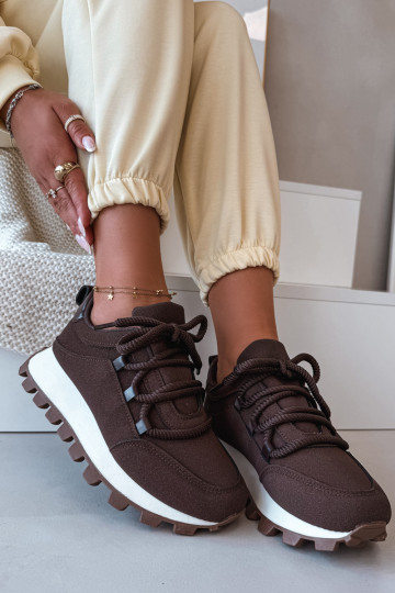 tenisky Tenisky s platformou Czekoladowe Riadella 2