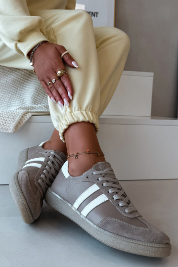 Zazoo N1068   Tenisky  béžové 2