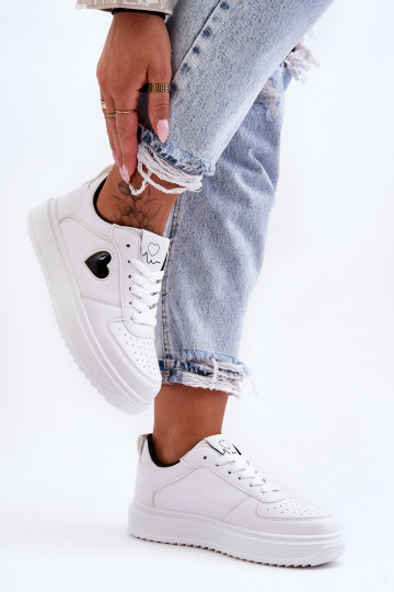  tenisky  Bílá-Černé Amore 2