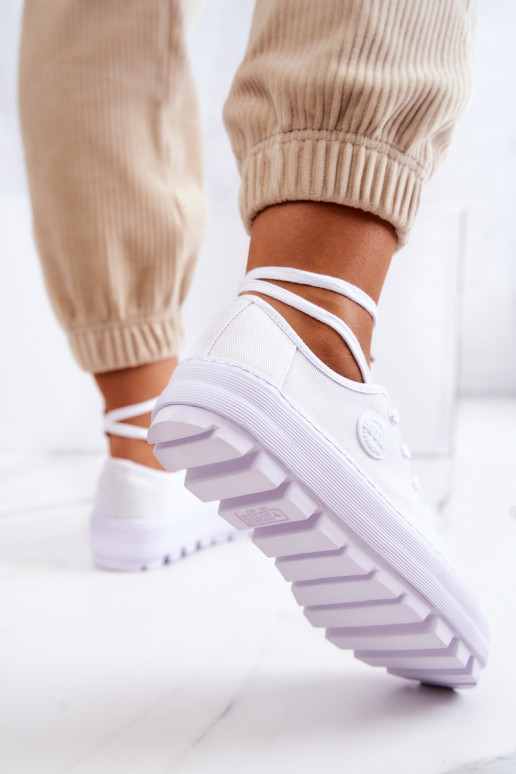 Dámská obuv s platformou BIG STAR JJ274488 bílé