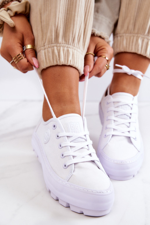 Dámská obuv s platformou BIG STAR JJ274488 bílé