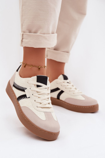  Tenisky  Bílá-Černé Denelisse 2