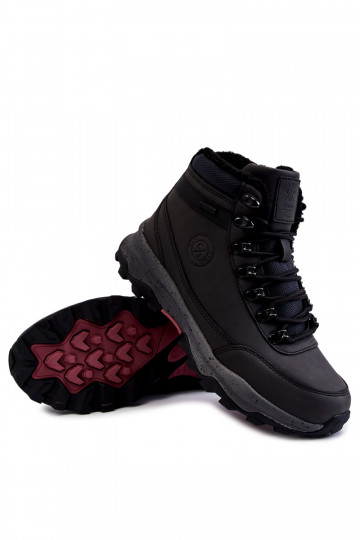  Zateplené turistické boty Cross  KK1R4027C Černé 2