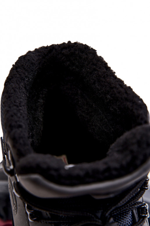  Zateplené turistické boty Cross  KK1R4027C Černé