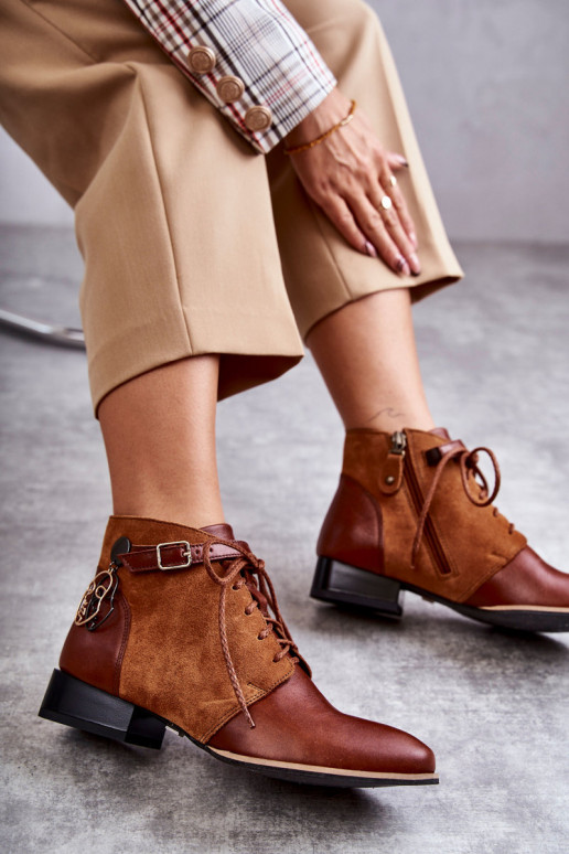 Dámské podpatky   5743A-29 hnědá