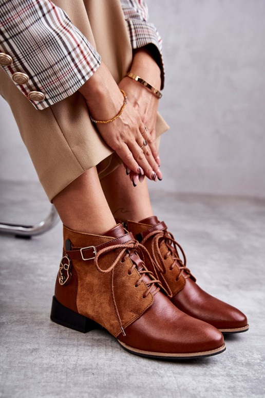 Dámské podpatky   5743A-29 hnědá