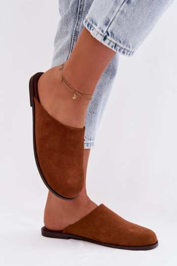 Pantofle  Z z eko semišeu hnědáVeronelle