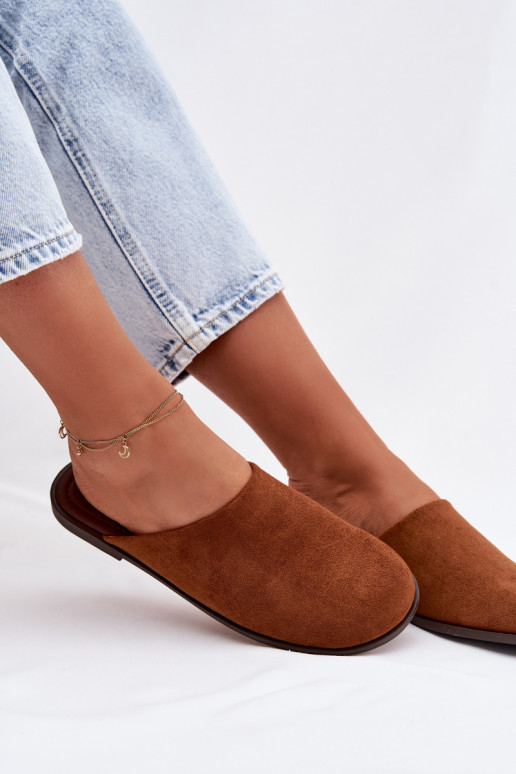 Pantofle  Z z eko semišeu hnědáVeronelle