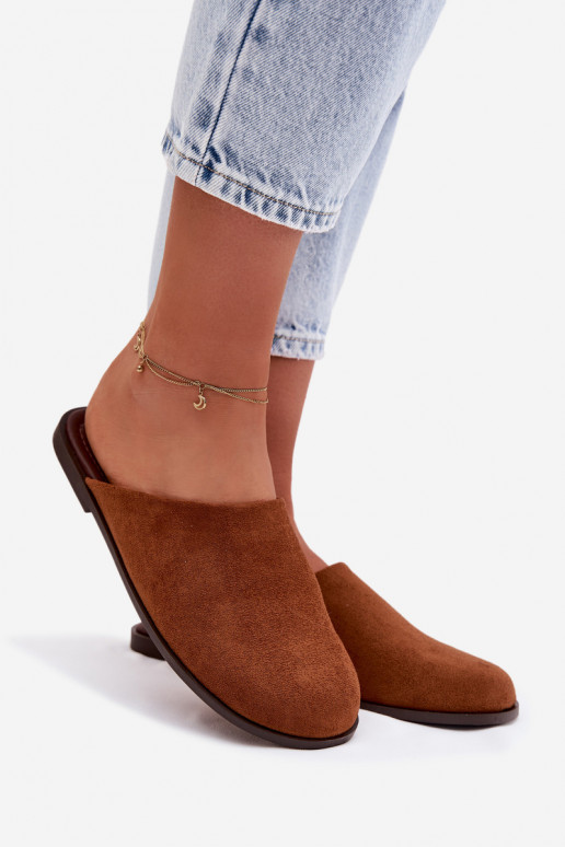 Pantofle  Z z eko semišeu hnědáVeronelle