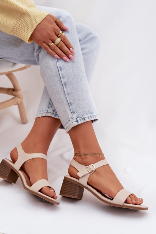 Dámské sandály Eko   béžové Sabela