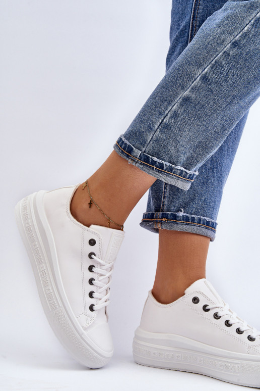  Ležérní obuv zateplené bílé Big Star MM274029