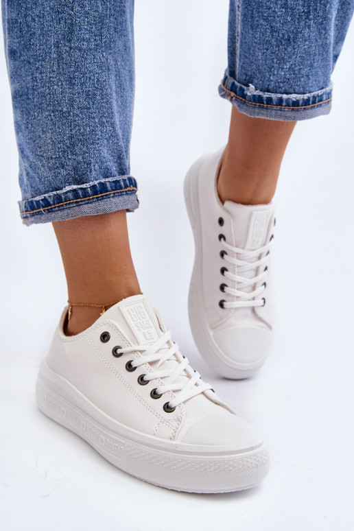  Ležérní obuv zateplené bílé Big Star MM274029