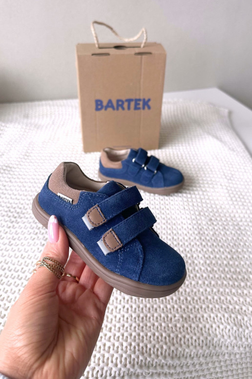  boty Barefoot Dětské Z Odblaskami Bartek 8600366 tmavě modrá