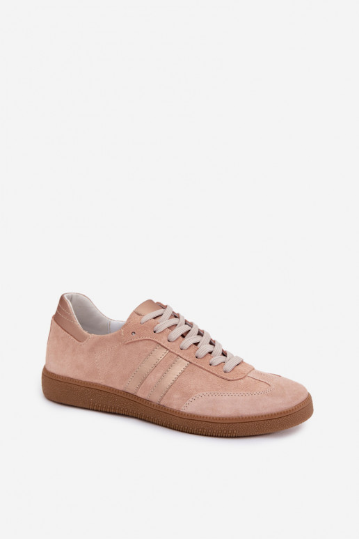 Zazoo N1068 ze semiše  Tenisky  růžová