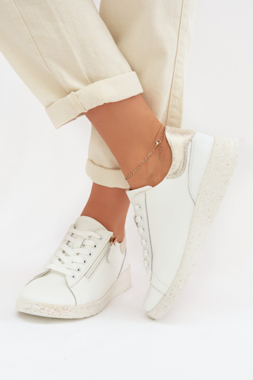  boty  se zipy Bílá-zlaté barvy Dorothea