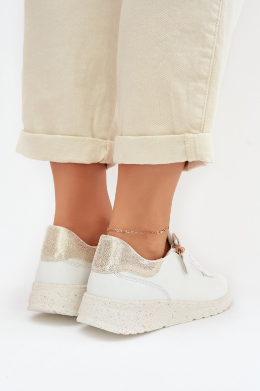  boty  se zipy Bílá-zlaté barvy Dorothea