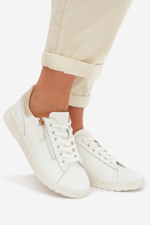  boty  se zipy Bílá-zlaté barvy Dorothea