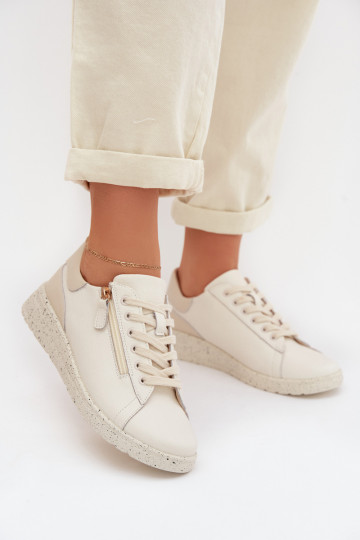  boty  se zipy béžové Dorothea 2