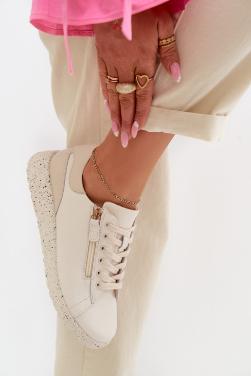  boty  se zipy béžové Dorothea