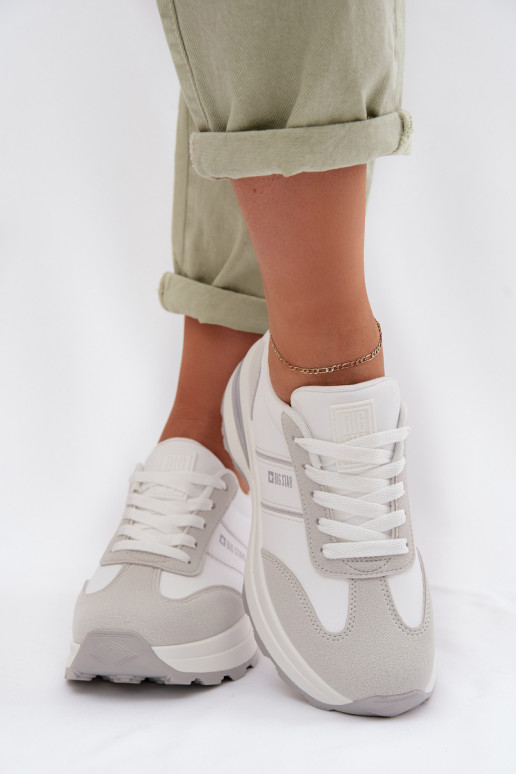 Tenisky tenisky  Big Star TT274879 HI-POLY SYSTEM Bílá-šedá