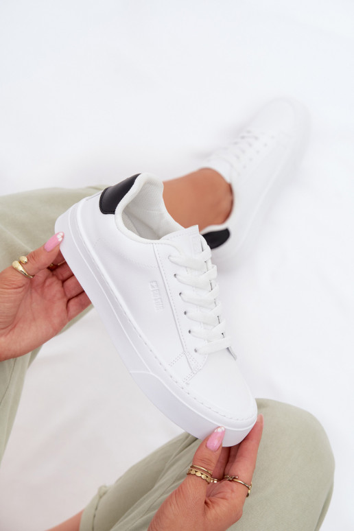 Tenisky  z ekologické kůže Big Star TT274928 HI-POLY SYSTEM bílé