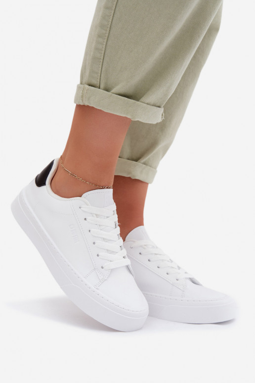 Tenisky  z ekologické kůže Big Star TT274928 HI-POLY SYSTEM bílé