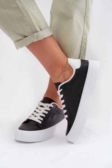 Tenisky  z ekologické kůže Big Star TT274927 HI-POLY SYSTEM Černé 2