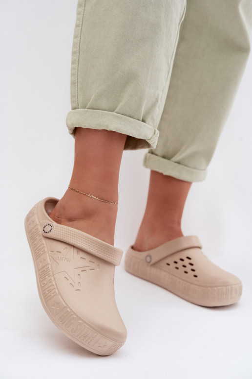 Pantofle    Big Star TT274A083 béžové