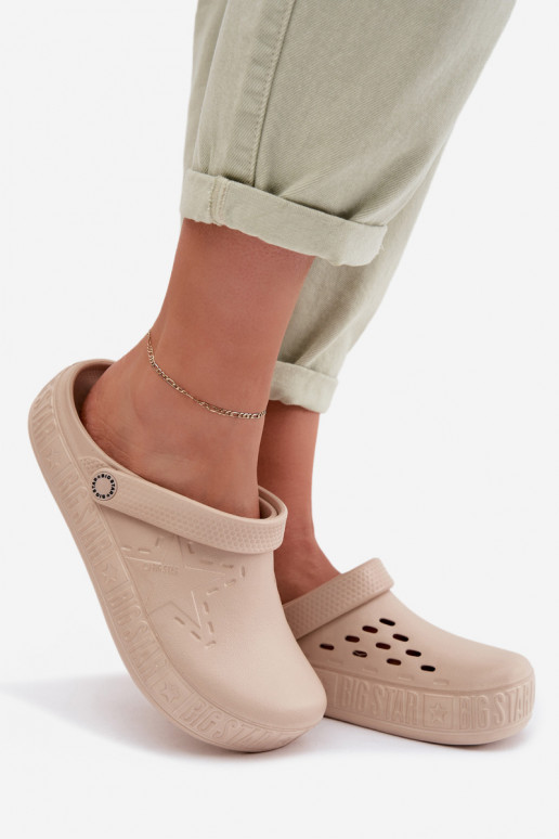 Pantofle    Big Star TT274A083 béžové