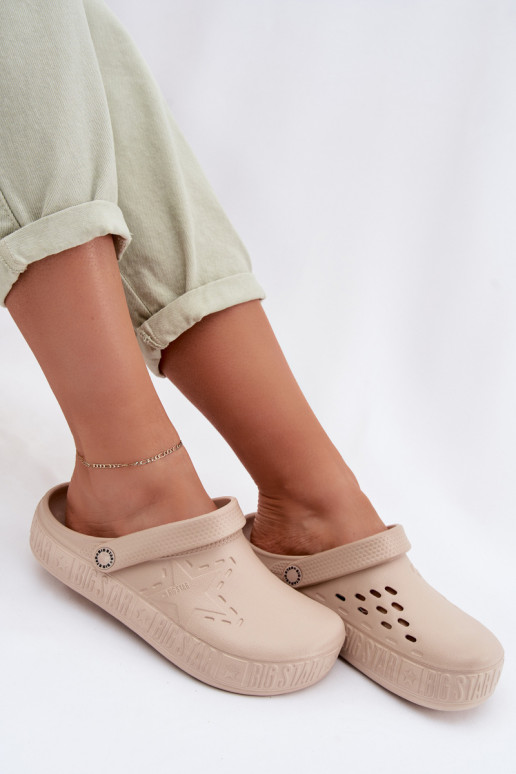 Pantofle    Big Star TT274A083 béžové