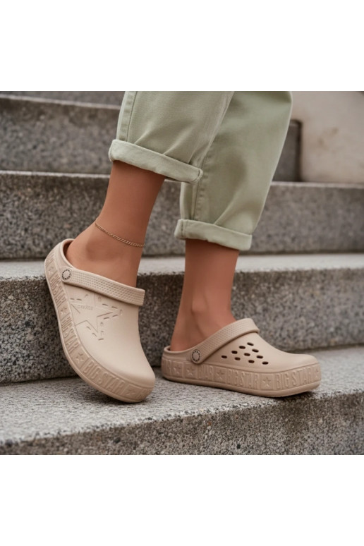 Pantofle    Big Star TT274A083 béžové