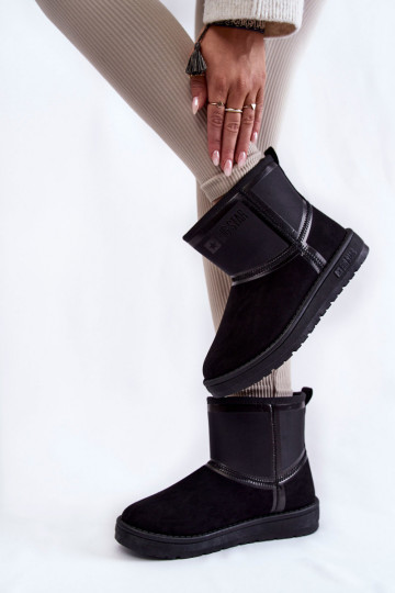  Slip-on vzor Sněhule Big Star KK274614 Černé 2