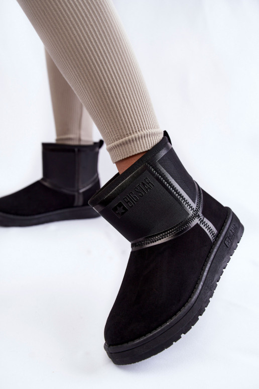  Slip-on vzor Sněhule Big Star KK274614 Černé