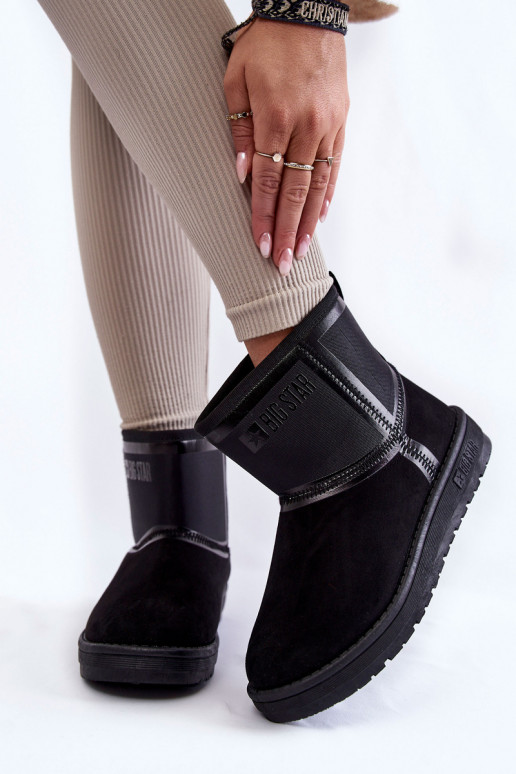  Slip-on vzor Sněhule Big Star KK274614 Černé