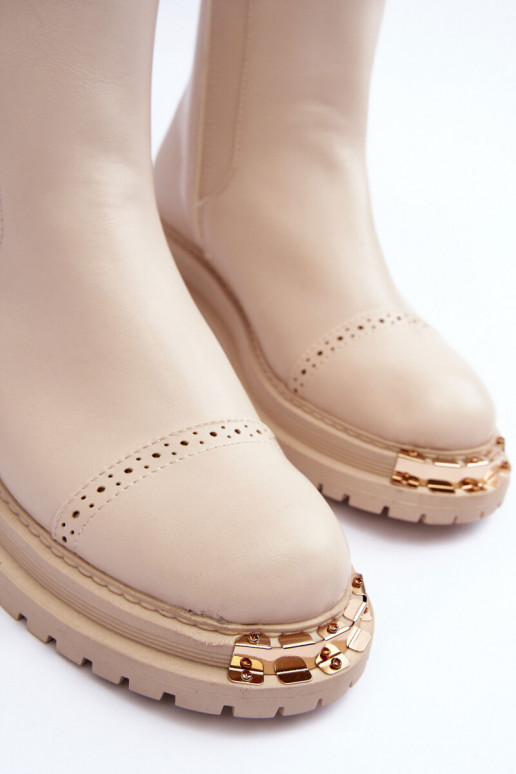 Dámské podpatky  béžové Nialee