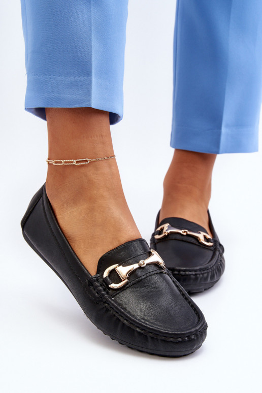   mokasíny Eko  Černé Demese