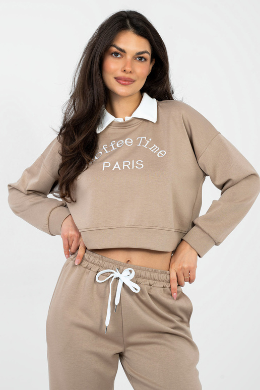 Tmavě písečný IT bluza