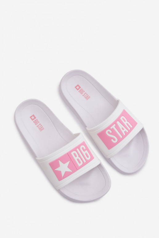 Pantofle Dětské Big Star TT374A002 Bílá-růžová