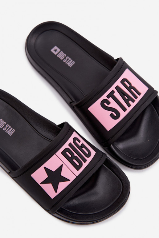 Pantofle Dětské Big Star TT374A004 Černé a-růžová
