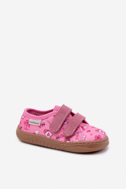 Pantofle Barefoot Dětské Dětské Milami růžová Saphira