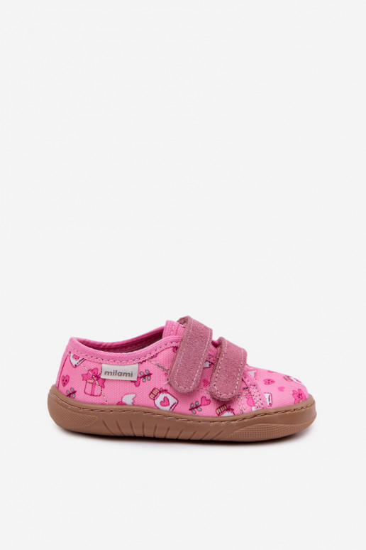 Pantofle Barefoot Dětské Dětské Milami růžová Saphira