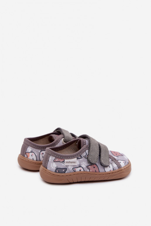 Pantofle Barefoot Dětské Milami šedá Saphira