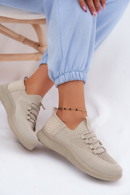  Slip-on vzor tenisky  béžové Olive