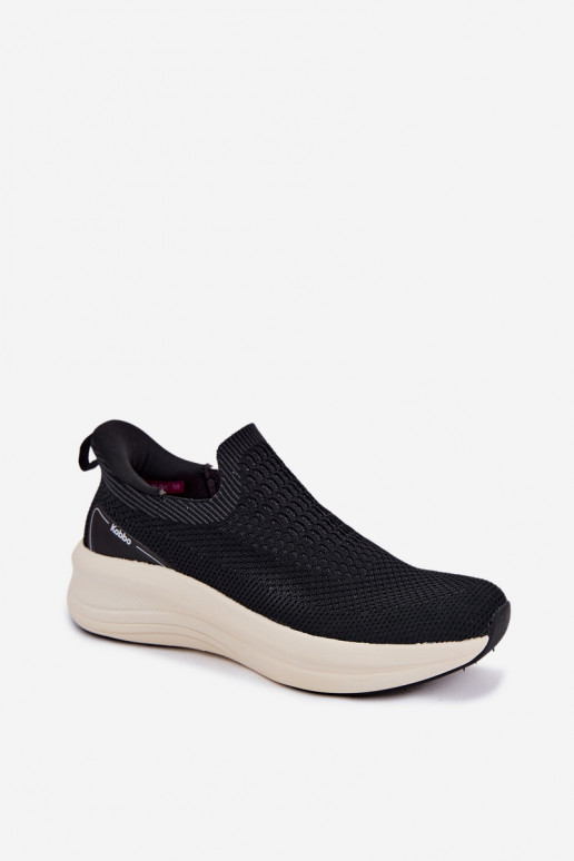 Slip-on vzor Tenisky   Kobbo 102424 Černé