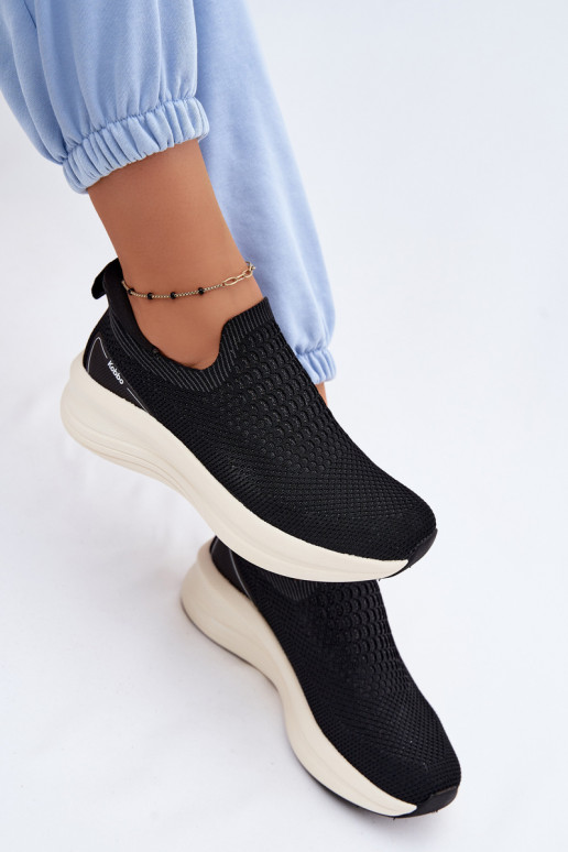 Slip-on vzor Tenisky   Kobbo 102424 Černé