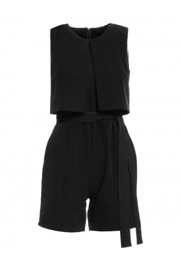 Černý M574 dvouvrstvý romper 2